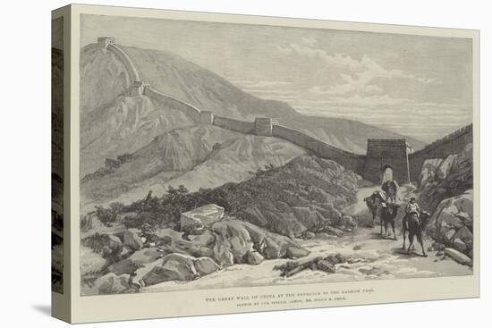 The Great Wall of China at the Entrance to the Nankow Pass-Julius Mandes Price-Stretched Canvas