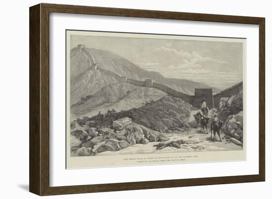 The Great Wall of China at the Entrance to the Nankow Pass-Julius Mandes Price-Framed Giclee Print