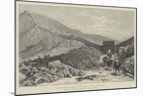 The Great Wall of China at the Entrance to the Nankow Pass-Julius Mandes Price-Mounted Giclee Print