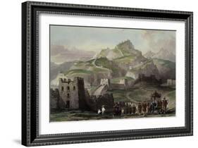 The Great Wall of China, from "China in a Series of Views" by George Newenham Wright 1843-Thomas Allom-Framed Giclee Print