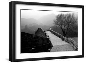 The Great Wall of China, Photo Taken on February 2001-null-Framed Photo