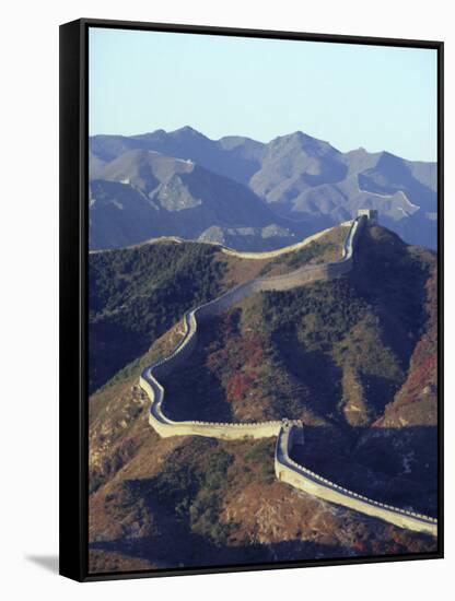The Great Wall of China, Unesco World Heritage Site, China-Ursula Gahwiler-Framed Stretched Canvas