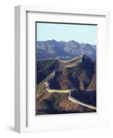 The Great Wall of China, Unesco World Heritage Site, China-Ursula Gahwiler-Framed Photographic Print