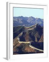 The Great Wall of China, Unesco World Heritage Site, China-Ursula Gahwiler-Framed Photographic Print