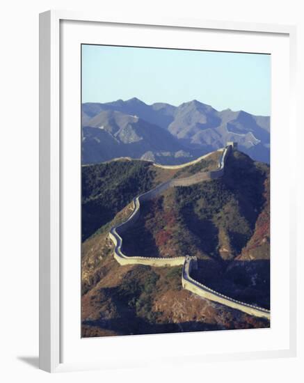 The Great Wall of China, Unesco World Heritage Site, China-Ursula Gahwiler-Framed Photographic Print