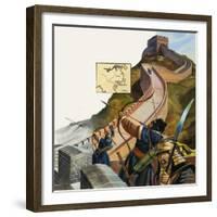 The Great Wall of China-Andrew Howat-Framed Giclee Print