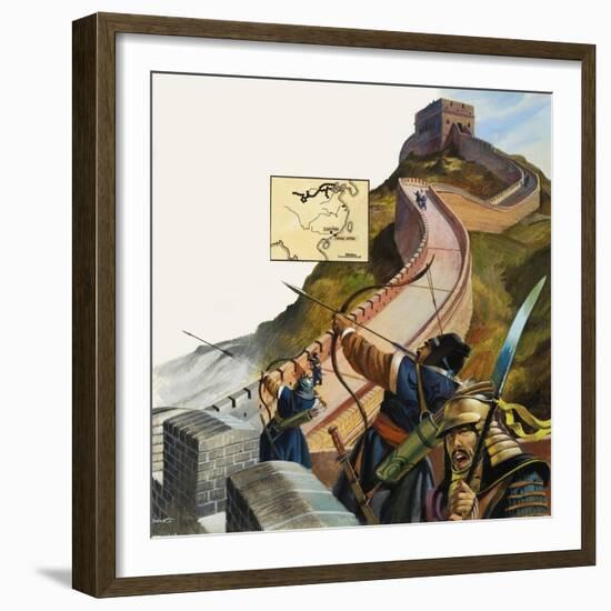 The Great Wall of China-Andrew Howat-Framed Giclee Print