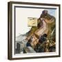 The Great Wall of China-Andrew Howat-Framed Giclee Print