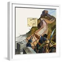 The Great Wall of China-Andrew Howat-Framed Giclee Print