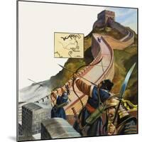 The Great Wall of China-Andrew Howat-Mounted Giclee Print