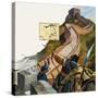 The Great Wall of China-Andrew Howat-Stretched Canvas