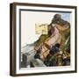 The Great Wall of China-Andrew Howat-Framed Giclee Print