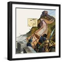 The Great Wall of China-Andrew Howat-Framed Giclee Print