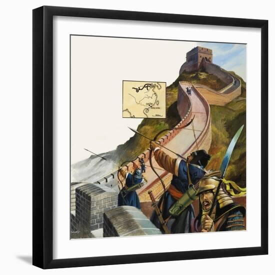 The Great Wall of China-Andrew Howat-Framed Giclee Print