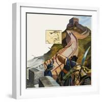 The Great Wall of China-Andrew Howat-Framed Giclee Print