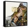 The Great Wall of China-Andrew Howat-Framed Stretched Canvas