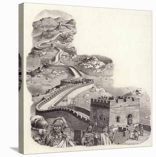 The Great Wall of China-Pat Nicolle-Stretched Canvas