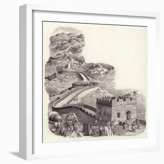 The Great Wall of China-Pat Nicolle-Framed Giclee Print