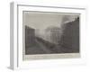 The Great Warehouse Fire in Portland Street, Manchester-null-Framed Giclee Print