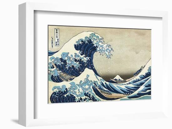 The Great Wave at Kanagawa-Katsushika Hokusai-Framed Art Print