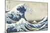 The Great Wave at Kanagawa-Katsushika Hokusai-Mounted Art Print