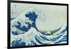 The Great Wave of Kanagawa, 1831-Katsushika Hokusai-Framed Giclee Print