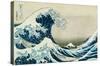 The Great Wave off Kanagawa by Hokusai-Trends International-Stretched Canvas