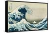 The Great Wave off Kanagawa by Hokusai-Trends International-Framed Stretched Canvas