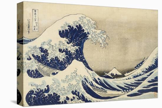 The Great Wave off Kanagawa, c.1830-Katsushika Hokusai-Stretched Canvas