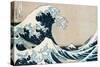 The Great Wave Off Kanagawa, from the Series "36 Views of Mt. Fuji" ("Fugaku Sanjuokkei")-Katsushika Hokusai-Stretched Canvas
