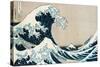 The Great Wave Off Kanagawa, from the Series "36 Views of Mt. Fuji" ("Fugaku Sanjuokkei")-Katsushika Hokusai-Stretched Canvas