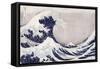 The Great Wave Off Kanagawa, from the Series '36 Views of Mt. Fuji' ('Fugaku Sanjuokkei')-Katsushika Hokusai-Framed Stretched Canvas