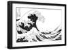 The Great Wave Off Kanagawa, from the Series "36 Views of Mt. Fuji" ("Fugaku Sanjuokkei")-Katsushika Hokusai-Framed Giclee Print