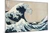 The Great Wave Off Kanagawa, from the Series "36 Views of Mt. Fuji" ("Fugaku Sanjuokkei")-Katsushika Hokusai-Mounted Giclee Print