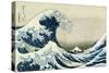 The Great Wave off Kanagawa, from 'Thirty-Six Views of Mount Fuji', C.1831 (Colour Woodblock Print)-Katsushika Hokusai-Stretched Canvas