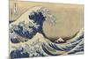 The Great Wave Off Kanagawa (Kanagawa Oki Nami Ura), C.1830-33-Katsushika Hokusai-Mounted Giclee Print