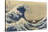 The Great Wave Off Kanagawa (Kanagawa Oki Nami Ura), C.1830-33-Katsushika Hokusai-Stretched Canvas