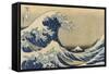 The Great Wave Off Kanagawa (Kanagawa Oki Nami Ura), C.1830-33-Katsushika Hokusai-Framed Stretched Canvas