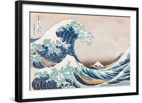 The Great Wave Off Kanagawa-null-Framed Art Print