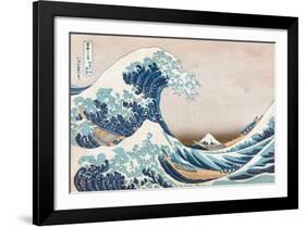 The Great Wave Off Kanagawa-null-Framed Art Print