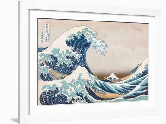 The Great Wave Off Kanagawa-null-Framed Art Print