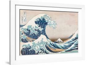 The Great Wave Off Kanagawa-null-Framed Art Print