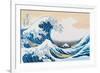 The Great Wave Off Kanagawa-Katsushika Hokusai-Framed Premium Giclee Print