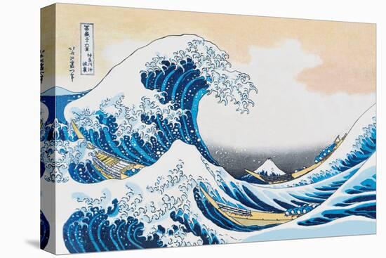 The Great Wave Off Kanagawa-Katsushika Hokusai-Stretched Canvas