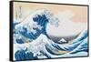 The Great Wave Off Kanagawa-Katsushika Hokusai-Framed Stretched Canvas