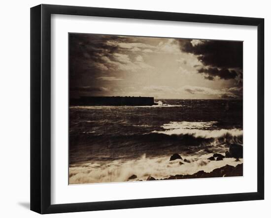 The Great Wave, Sete, 1856-9-Gustave Le Gray-Framed Giclee Print