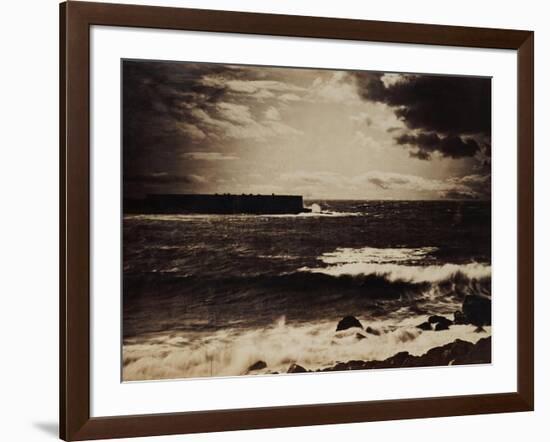 The Great Wave, Sete, 1856-9-Gustave Le Gray-Framed Giclee Print