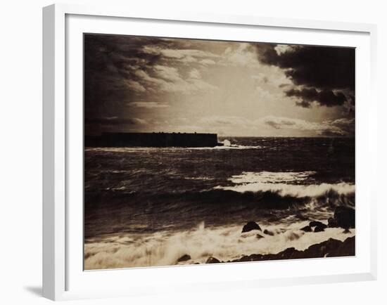 The Great Wave, Sete, 1856-9-Gustave Le Gray-Framed Giclee Print