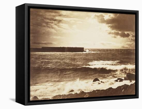 The Great Wave-Gustave Le Gray-Framed Stretched Canvas