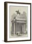 The Great Wellington Statue and Arch-null-Framed Giclee Print